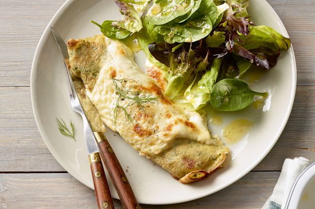 Kräutercrespelle mit Zucchetti