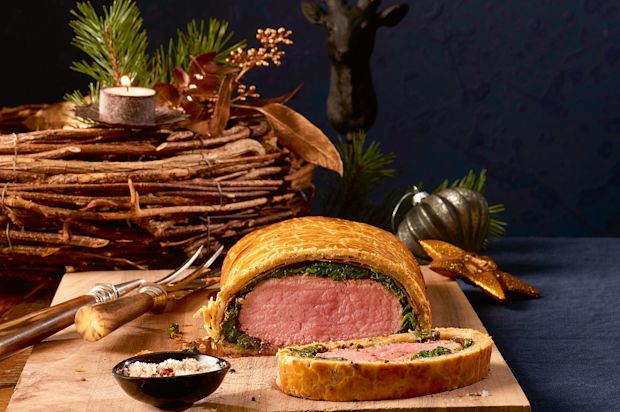 Kalbsnierstück im Kräuterteig