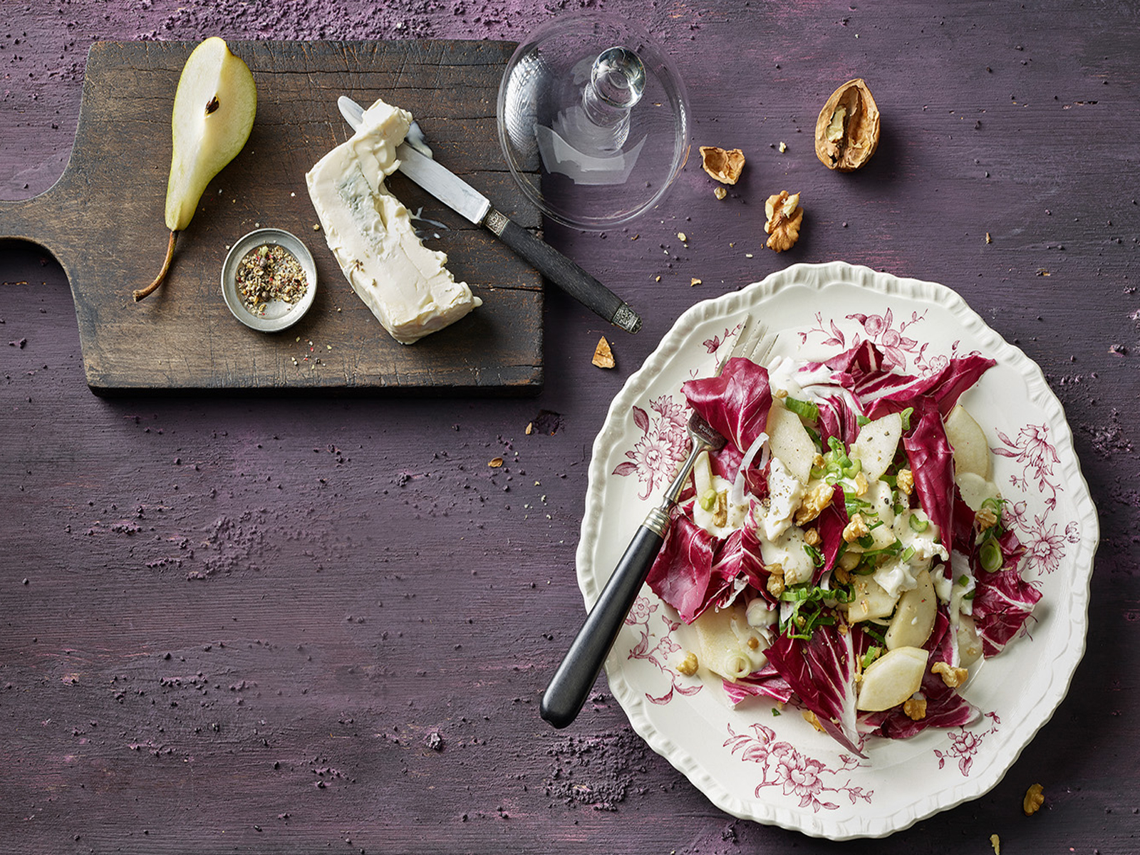 Radicchio Birnen Salat Mit Blauschimmelkase Annemarie Wildeisens Kochen