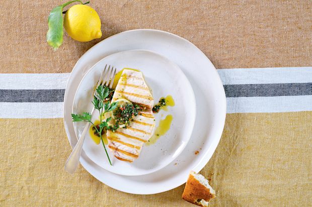 Pesce spada al salmoriglio