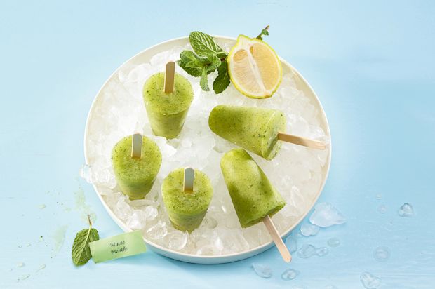 Pfefferminz-Limetten-Glace