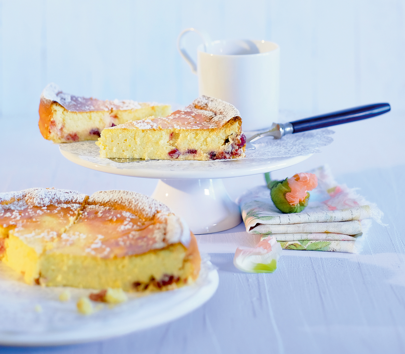 Quarkkuchen Ohne Boden Mit Cranberrys Annemarie Wildeisens Kochen