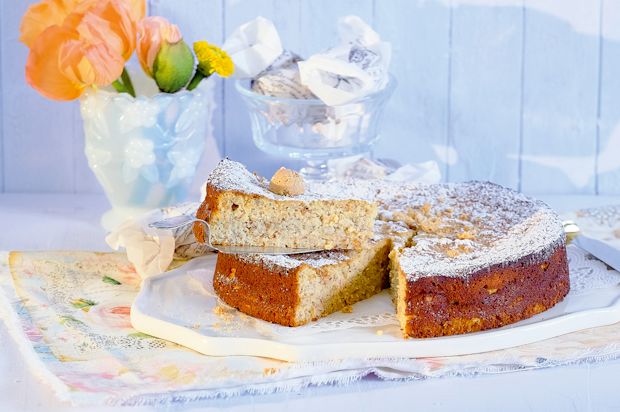 Ricottakuchen mit Amarettibröseln