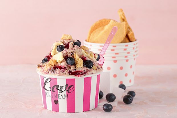 Blueberry Cookies Ice Cream