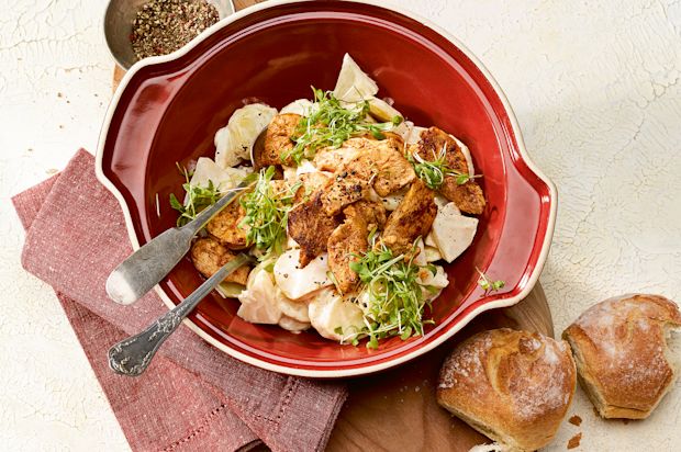 Kartoffel-Sellerie-Salat mit Senf