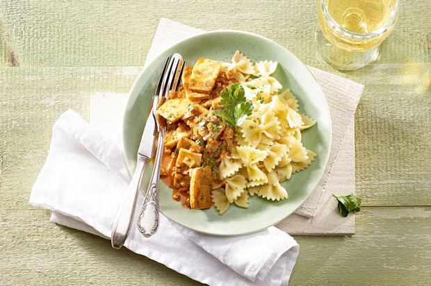 Pikantes Tofu-Paprika-Ragout