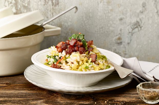 Wirz-Risotto mit Saucisson
