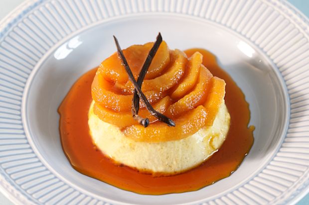 Birnen-Flan-Caramel