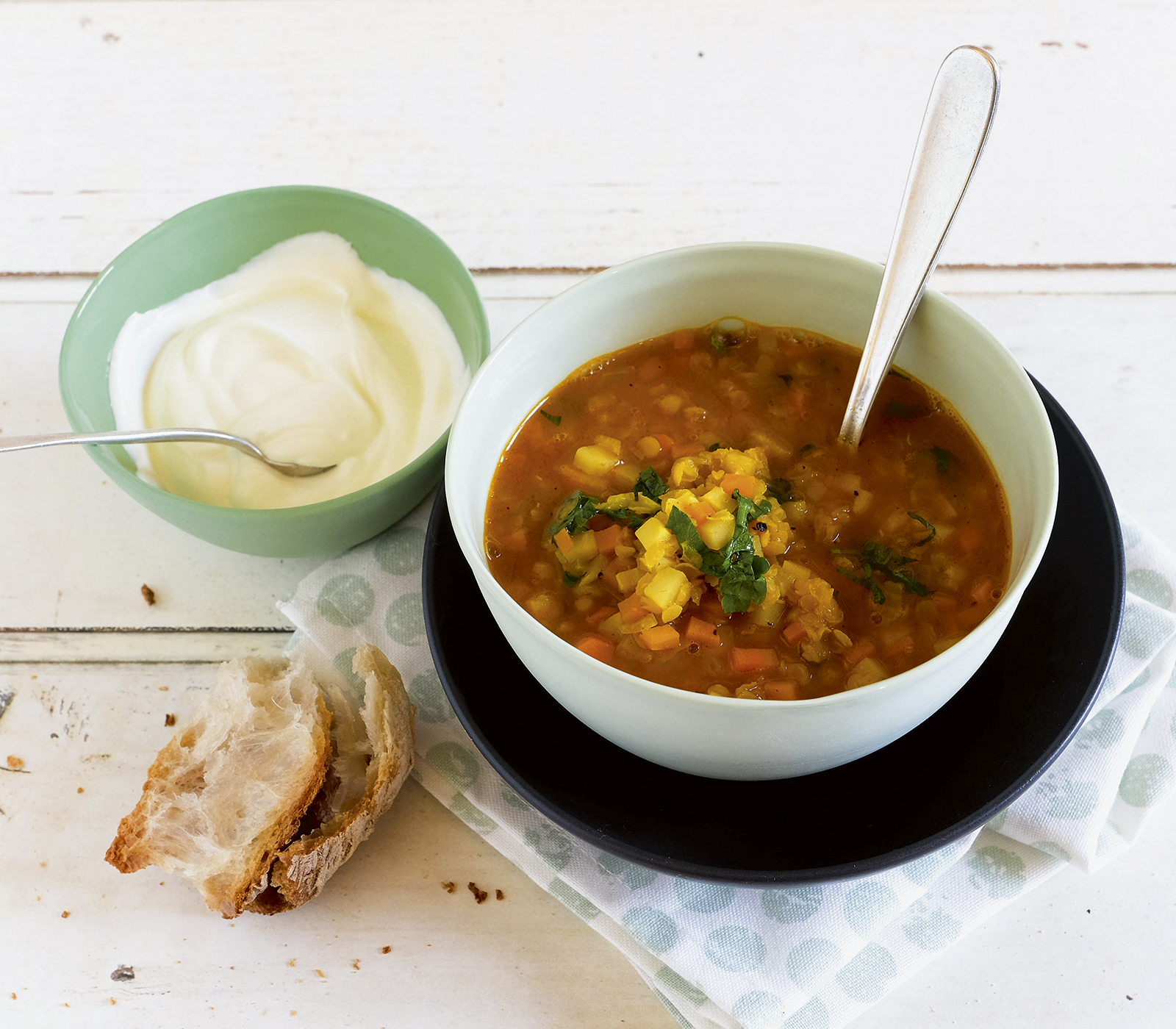 Linsen-Gemüse-Suppe mit Curry - Annemarie Wildeisens KOCHEN