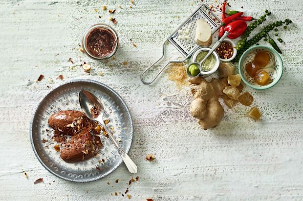 Chili-Nougatmousse