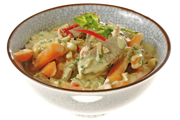 Curry-Rüebli mit Lamm