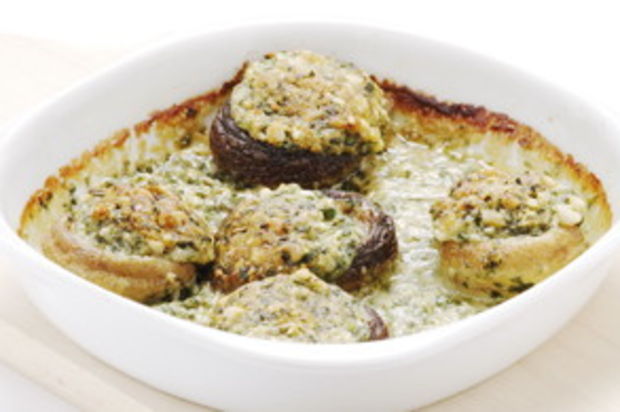 Gefüllte Kräuter-Champignons