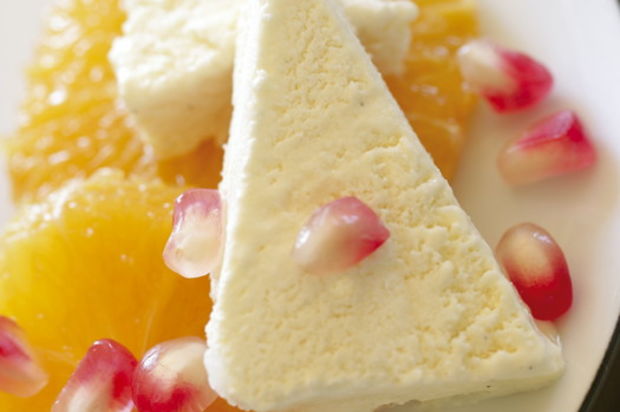 Marzipanparfait mit Grenadineorangen