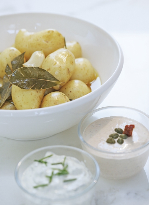 Kartoffeln im Gewürzsud mit zwei Saucen - Annemarie Wildeisens KOCHEN