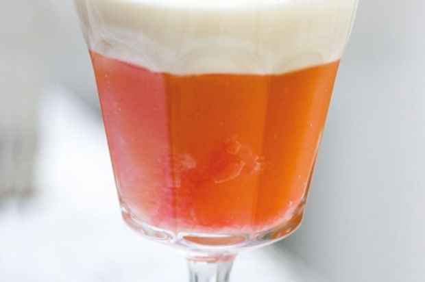 Zweifarbige Grapefruitcreme