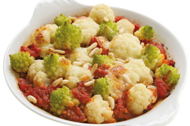 Blumenkohl-Romanesco-Gratin