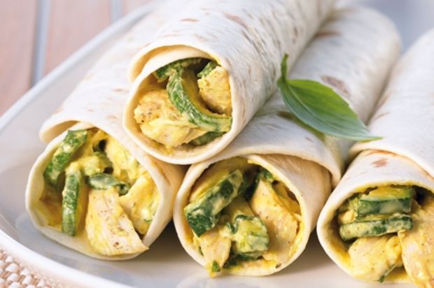 Poulet-Tortilla-Wraps