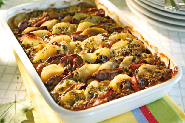 Steinpilz-Kartoffel-Gratin in Oreganorahm
