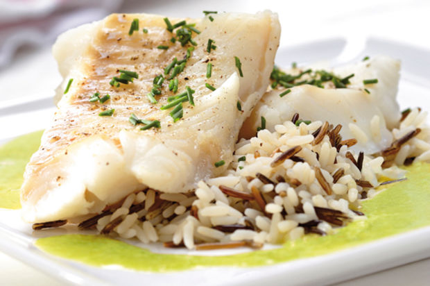 Dorsch an Schnittlauchsauce