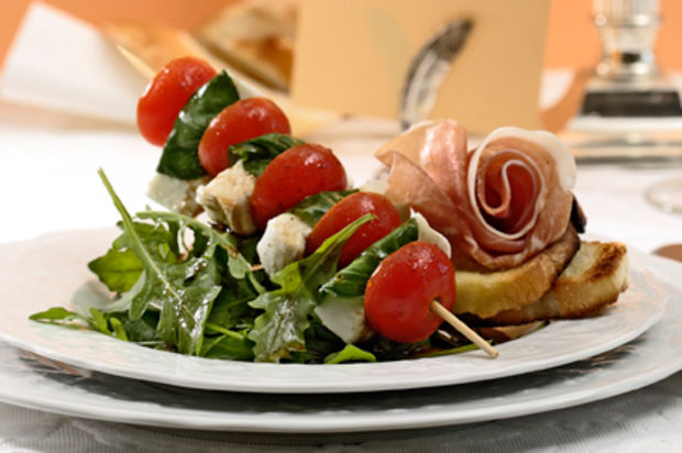 Mozzarella-Spiesschen