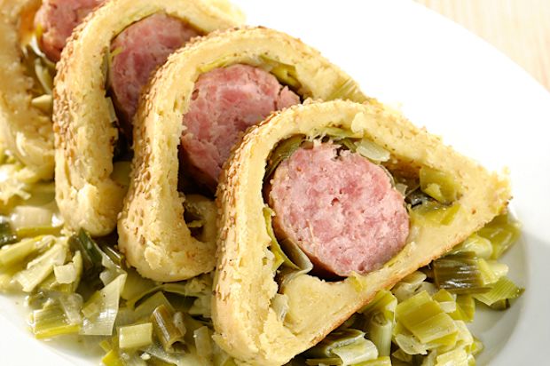 Neuenburger Saucisson im Kartoffelteig