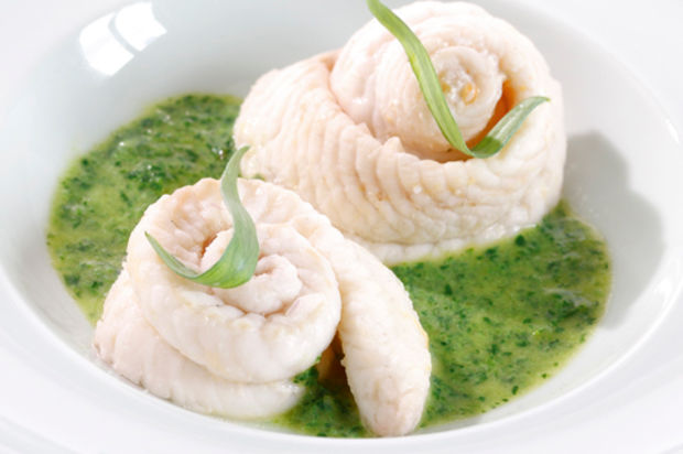 Solefilets an grüner Sauce