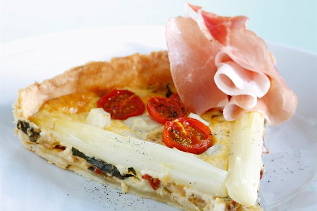 Spargel-Tomaten-Quiche