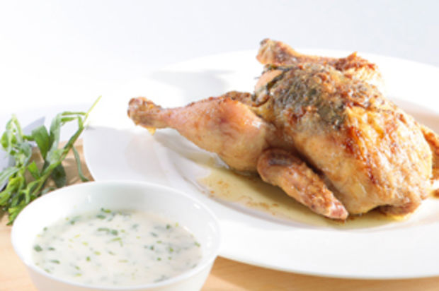 Mistkratzerli an Estragon-Limetten-Sauce
