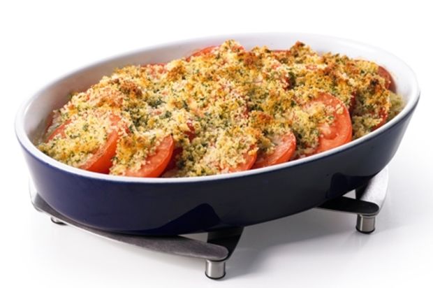Lauch-Tomaten-Gratin