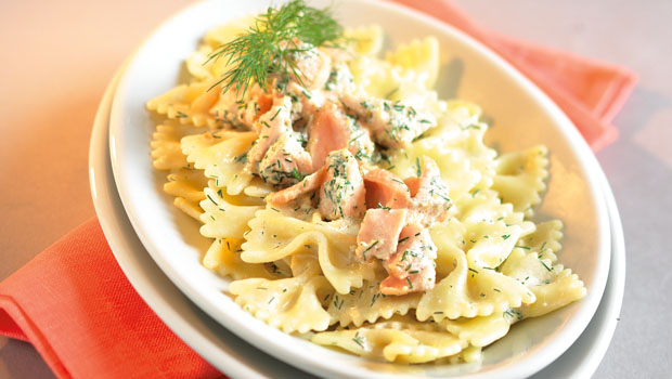 Teigwaren An Lachs Dill Sauce Annemarie Wildeisens Kochen