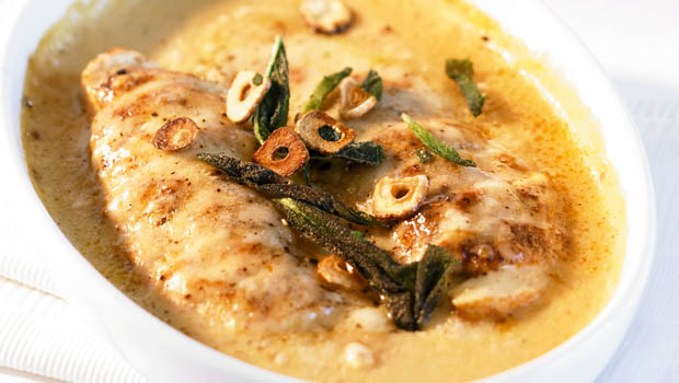 Überbackene Pouletbrüstchen mit Salbei und Knoblauch - Annemarie ...