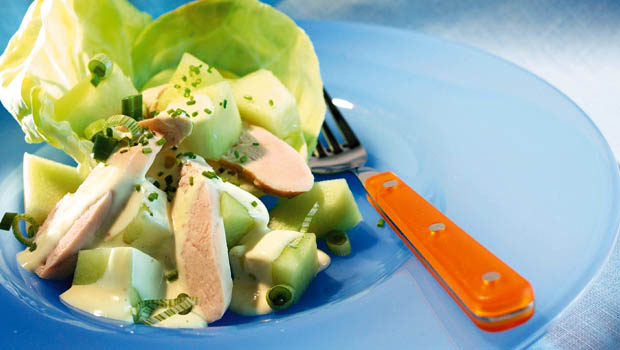 melonen poulet salat annemarie wildeisens kochen