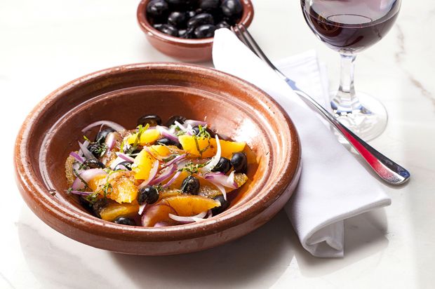 Orangensalat mit Oliven