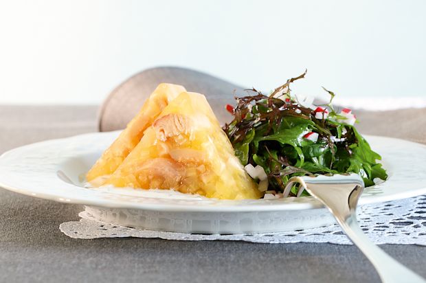 Räucherforelle im Riesling-Gelee