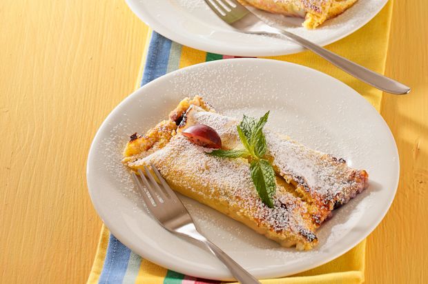 Überbackene Beeren-Crêpes