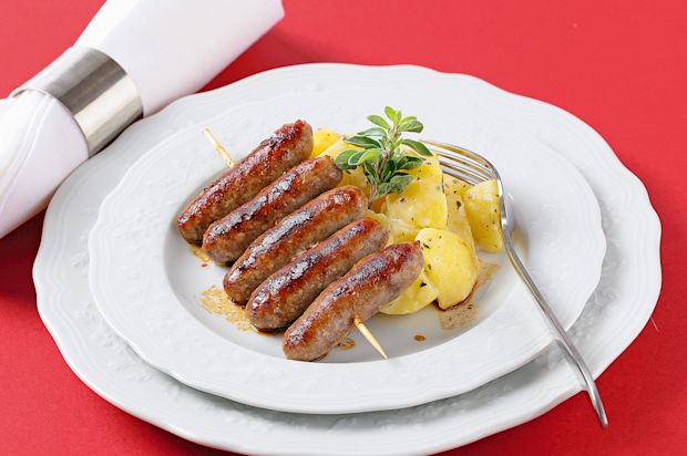 Majoran-Kartoffeln mit Grappa-Cipollatas