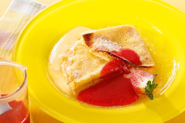 Limetten-Crêpes
