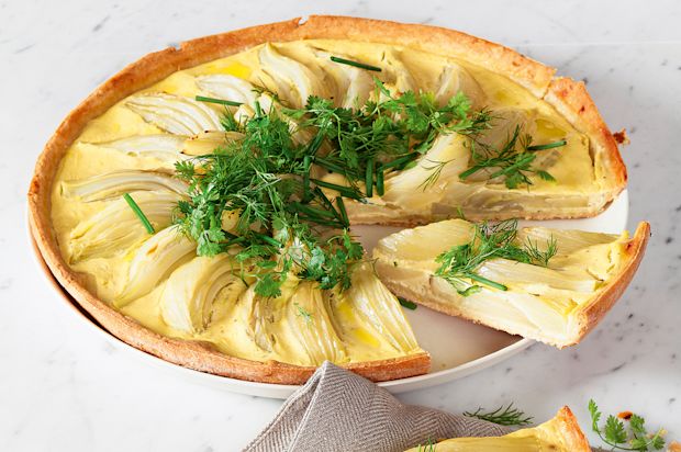 Fenchel-Tarte mit Zitrone