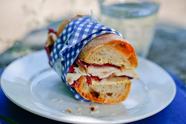 Poulet-Sandwich mit Parmesan