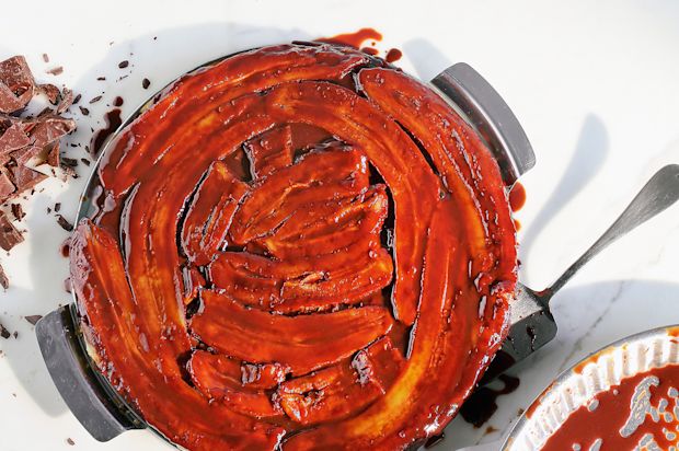 Bananen-Schokoladen-Tarte Tatin