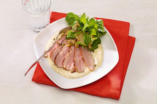 Lauwarmes Kalbfleischcarpaccio