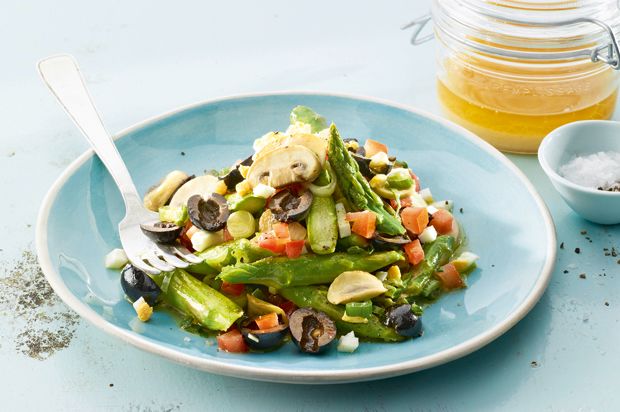 Mediterraner Spargelsalat