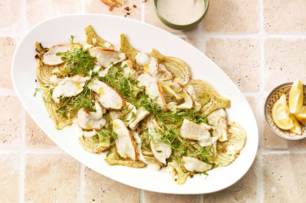 Lauwarmes Fenchel-Poulet-Carpaccio