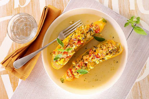 Tofu-Gehacktes mit Zucchetti