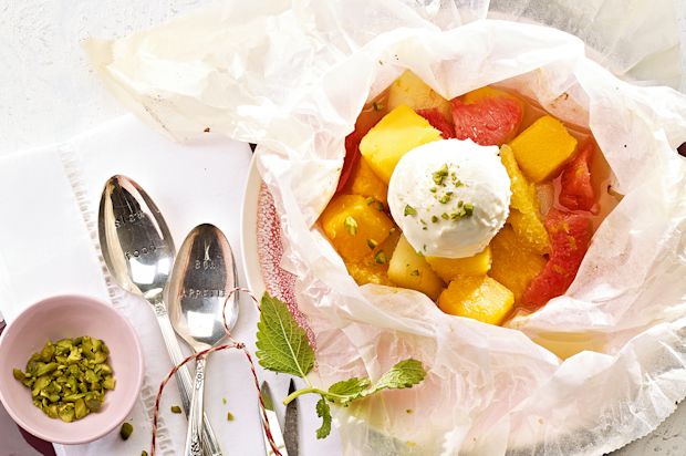 Heisse Früchte aus der Folie