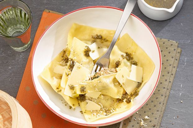 Gedämpfte Hackfleisch-Pilz-Krapfen