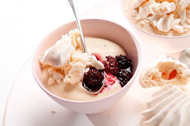 Brombeeren mit leichter Kaffeecreme