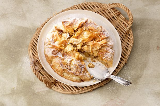 Apfelstrudel-Torte mit Koriander
