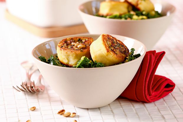 Federkohl-Curry mit Kartoffelschnecken