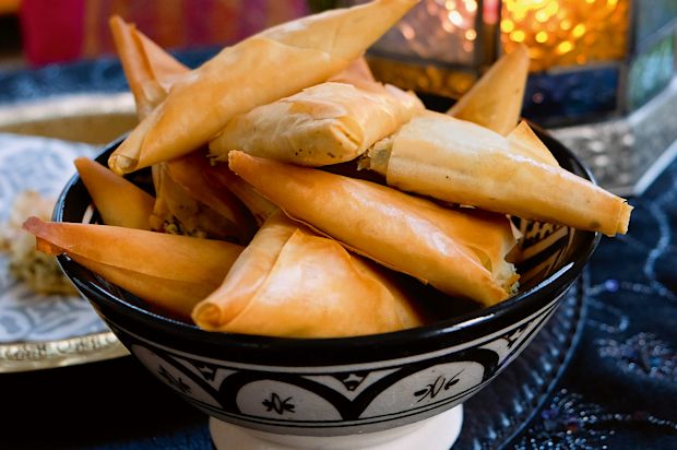 Briouats mit Käse-Pistazien-Füllung